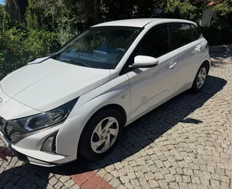 Front view of a rental Hyundai i20 in Fethiye, Turkey ✓ Car #11772. ✓ Automatic TM ✓ 1 reviews.