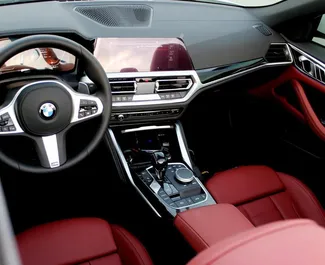 داخلية BMW 420i Cabrio للإيجار في في الإمارات العربية المتحدة. سيارة رائعة بـ 4 مقاعد وناقل حركة أوتوماتيكي.