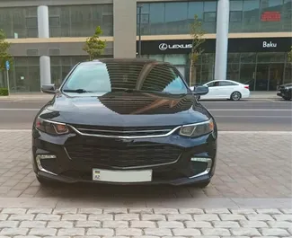 Frontvisning av en leiebil Chevrolet Malibu i Baku, Aserbajdsjan ✓ Bil #14677. ✓ Automatisk TM ✓ 0 anmeldelser.