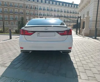 Lexus GS350 bérlése. Kényelmes, Prémium típusú autó bérlése Azerbajdzsánban ✓ Letét 300 AZN ✓ Biztosítási opciók: TPL, CDW, SCDW, Lopás.
