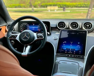 محرك البنزين بسعة  لتر لسيارة Mercedes-Benz C300 Coupe 2024 للإيجار في في دبي.