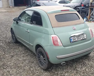 Fiat 500 Cabrio noma. Ekonomiskā, Komforta, Kabriolets automašīna nomai Gruzijā ✓ Depozīts 100 GEL ✓ Apdrošināšanas iespējas: TPL.