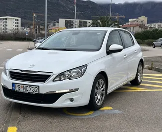 Front view of a rental Peugeot 308 in Bar, Montenegro ✓ Car #15391. ✓ Manual TM ✓ 0 reviews.