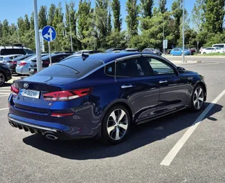 Bilutleie av Kia Optima 2019 i i Georgia, inkluderer ✓ Bensin drivstoff og 207 hestekrefter ➤ Starter fra 105 GEL per dag.