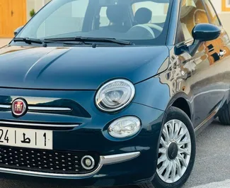 Nomas automašīnas priekšskats Fiat 500 Kasablankā, Maroka ✓ Automašīna #15595. ✓ Pārnesumu kārba Automātiskais TM ✓ Atsauksmes 0.