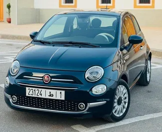 Fiat 500 2024 automašīnas noma Marokā, iezīmes ✓ Benzīns degviela un  zirgspēki ➤ Sākot no 22 USD dienā.