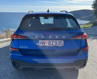 Front view of a rental Skoda Kamiq in Herceg-Novi, Montenegro ✓ Car #15454. ✓ Automatic TM ✓ 0 reviews.
