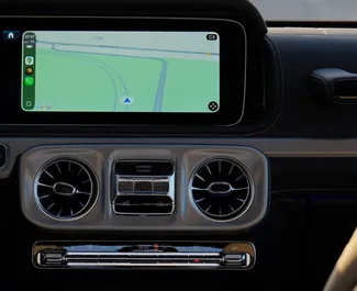 Mercedes-Benz G63 AMG 2026 on rentimiseks saadaval Dubais, piiranguga 250 km/päev kilomeetrit.