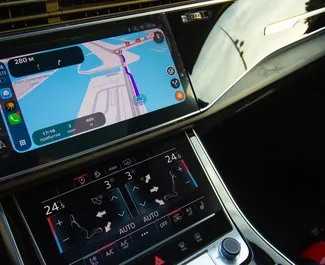 Audi Q7 2024 متاحة للإيجار في في دبي، مع حد أقصى للمسافة 250 كم/يوم.