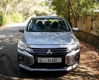 Прокат машини Mitsubishi Attrage #6649 (Автомат) в Дубаї, з двигуном 1,3л. Бензин ➤ Безпосередньо від Аббас в ОАЕ.