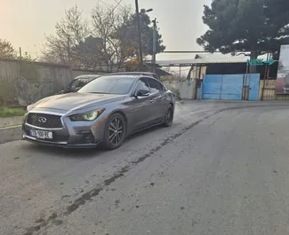 Infiniti Q50 2018 car hire in Georgia, featuring ✓ Petrol fuel and 300 horsepower ➤ Starting from 100 GEL per day.