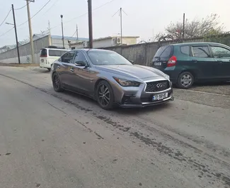 Infiniti Q50 2018 available for rent in Tbilisi, with unlimited mileage limit.