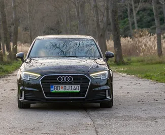 Audi A3 nuoma. Komfortiškas, Premium automobilis nuomai Juodkalnijoje ✓ Depozitas 300 EUR ✓ Draudimo pasirinkimai: TPL.