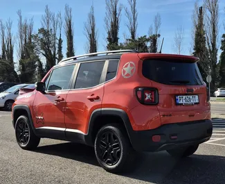 Jeep Renegade 2018 car hire in Georgia, featuring ✓ Petrol fuel and 235 horsepower ➤ Starting from 115 GEL per day.