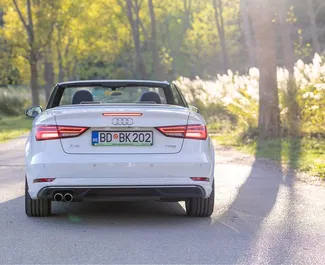 Audi A3 Cabrio nuoma. Komfortiškas, Premium, Kabrioletas automobilis nuomai Juodkalnijoje ✓ Depozitas 300 EUR ✓ Draudimo pasirinkimai: TPL.