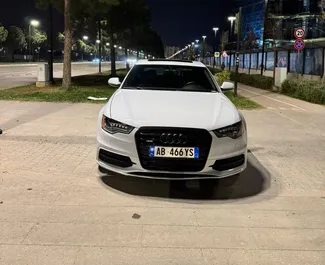 Framvy av en hyrbil Audi A6 i Tirana, Albanien ✓ Bil #15742. ✓ Växellåda Automatisk TM ✓ 0 recensioner.