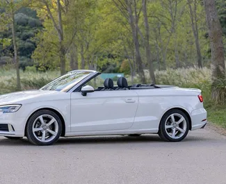 Audi A3 Cabrio 2019 galimas nuomai Becicici, su neribotas kilometrų apribojimu.