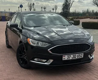 예레반 공항, 아르메니아에서 대여하는 Ford Fusion Sedan의 전면 뷰 ✓ 차량 번호#15853. ✓ 자동 변속기 ✓ 0 리뷰.