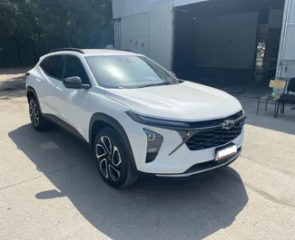 Front view of a rental Chevrolet Trax in Tbilisi, Georgia ✓ Car #15787. ✓ Automatic TM ✓ 0 reviews.