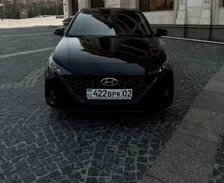 Biluthyrning av Hyundai Accent 2021 i i Kazakstan, med funktioner som ✓ Bensin bränsle och 116 hästkrafter ➤ Från 18000 KZT per dag.