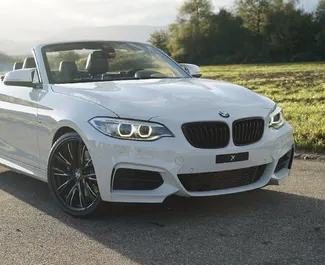 BMW 218i Cabrio udlejning. Komfort, Premium, Cabrio Bil til udlejning i Montenegro ✓ Depositum på 500 EUR ✓ TPL, CDW, SCDW, I udlandet forsikringsmuligheder.