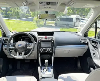 Subaru Forester 2017 car hire in Georgia, featuring ✓ Petrol fuel and 176 horsepower ➤ Starting from 90 GEL per day.