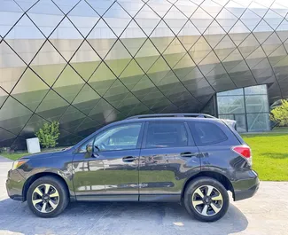 Subaru Forester 2018 automobilio nuoma Gruzijoje, savybės ✓ Benzinas degalai ir 176 arklio galios ➤ Nuo 90 GEL per dieną.