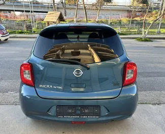 Petrol 1.2L engine of Nissan Micra 2017 for rental in Thessaloniki.