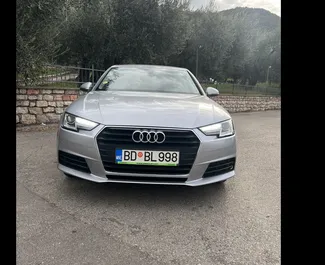 Audi A4 2019 automobilio nuoma Juodkalnijoje, savybės ✓ Dyzelinas degalai ir 140 arklio galios ➤ Nuo 65 EUR per dieną.