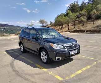 Subaru Forester 2015 car hire in Georgia, featuring ✓ Petrol fuel and 176 horsepower ➤ Starting from 90 GEL per day.