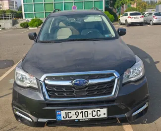 Subaru Forester 2017 on rentimiseks saadaval Kutaisi lennujaamas, piiranguga piiramatu kilomeetrit.