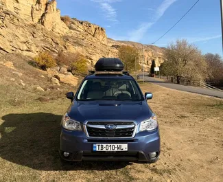 Front view of a rental Subaru Forester Limited in Tbilisi, Georgia ✓ Car #15743. ✓ Automatic TM ✓ 0 reviews.