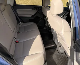 Subaru Forester Limited 2016 available for rent in Tbilisi, with unlimited mileage limit.