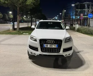Front view of a rental Audi Q7 in Tirana, Albania ✓ Car #15741. ✓ Automatic TM ✓ 0 reviews.
