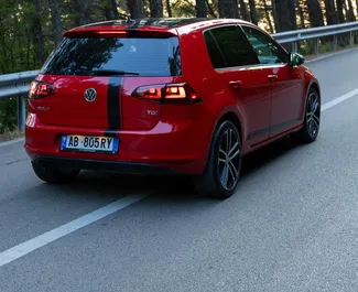 Volkswagen Golf 7 2015 vuokrattavissa Tiranassa, rajoittamaton kilometrin rajalla.
