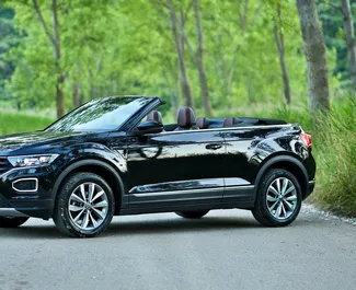 Volkswagen T-Roc Cabrio nuoma. Komfortiškas, Premium, Kabrioletas automobilis nuomai Juodkalnijoje ✓ Depozitas 500 EUR ✓ Draudimo pasirinkimai: TPL.