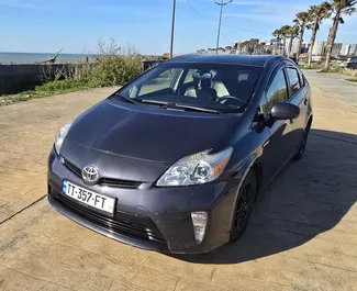 Front view of a rental Toyota Prius in Batumi, Georgia ✓ Car #16131. ✓ Automatic TM ✓ 0 reviews.