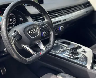 Audi Q7 2019 available for rent in Rafailovici, with unlimited mileage limit.