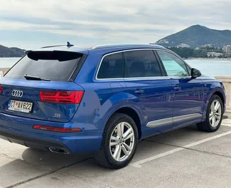 Audi Q7 rental. Premium, SUV, Crossover Car for Renting in Montenegro ✓ Deposit of 800 EUR ✓ TPL, CDW, SCDW, FDW, Abroad insurance options.