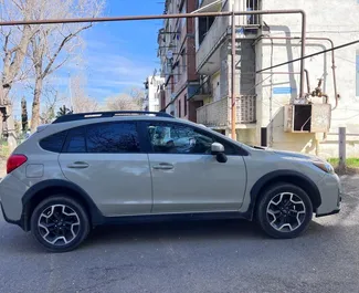 Subaru Crosstrek 2016 available for rent in Tbilisi, with unlimited mileage limit.