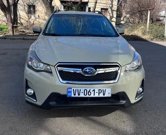 Petrol 2.0L engine of Subaru Crosstrek 2016 for rental in Tbilisi.