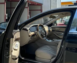 Petrol 47.0L engine of Mercedes-Benz S-Class 2013 for rental in Tbilisi.