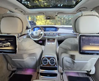 Interior of Mercedes-Benz S-Class for hire in Georgia. A Great 5-seater car with a Automatic transmission.