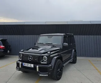 Mercedes-Benz G500 2016 car hire in Georgia, featuring ✓ Petrol fuel and 296 horsepower ➤ Starting from 550 GEL per day.