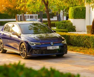Nomas automašīnas priekšskats Volkswagen Golf 8 Dubaijā, AAE ✓ Automašīna #15999. ✓ Pārnesumu kārba Automātiskais TM ✓ Atsauksmes 0.