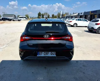 Hyundai i20 2025 with Front drive system, available at Antalya Airport.