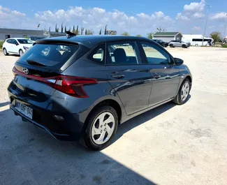 Interior of Hyundai i20 for hire in Turkey. A Great 5-seater car with a Automatic transmission.
