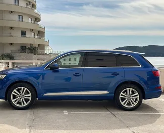 Diesel 3.0L engine of Audi Q7 2019 for rental in Rafailovici.