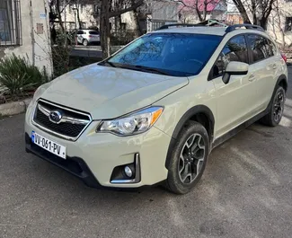 Front view of a rental Subaru Crosstrek in Tbilisi, Georgia ✓ Car #16137. ✓ Automatic TM ✓ 0 reviews.