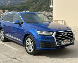 Audi Q7 2019 car hire in Montenegro, featuring ✓ Diesel fuel and 272 horsepower ➤ Starting from 105 EUR per day.